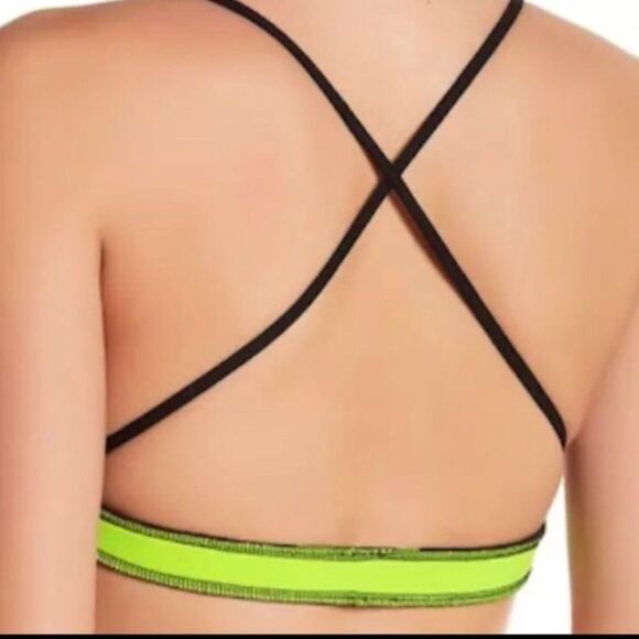 Indah Link Neoprene Bikini Top in‎ Lime NWT - Picture 3 of 7